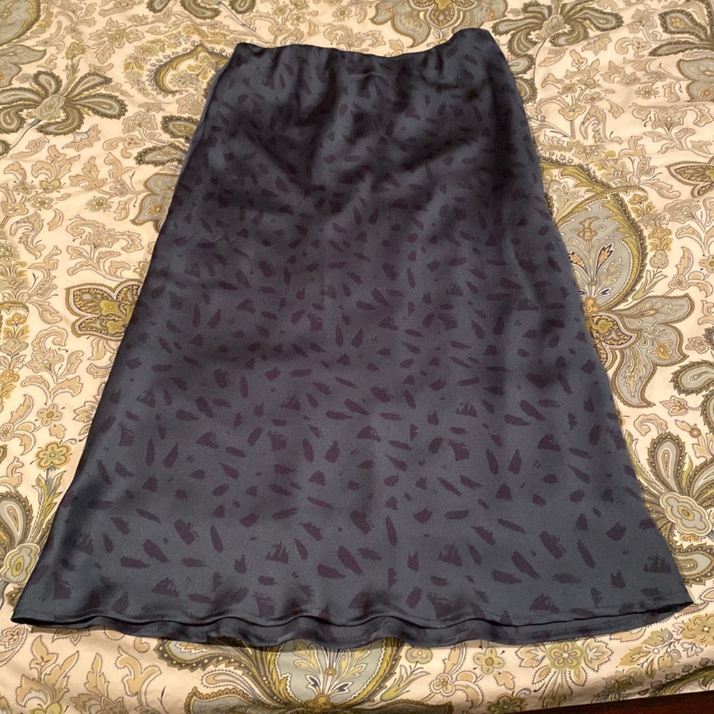 Satin abstract skirt